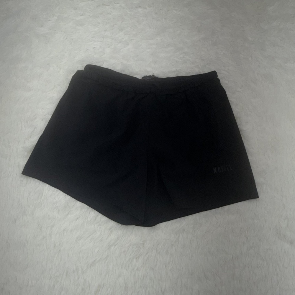 NOBULL Shorts Mens L Black Training Performance Stretch Athletic Gym Lined